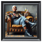 Velvet Print Framed Artwork - Tattoo Collection