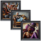 Velvet Print Framed Artwork - Tattoo Collection