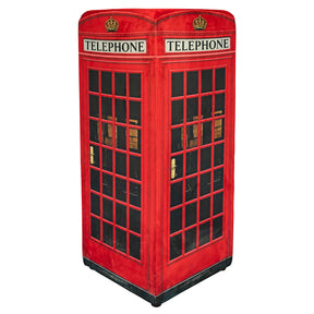 Large British Red Velvet Telephone Box – Bespoke Furniture by Febland