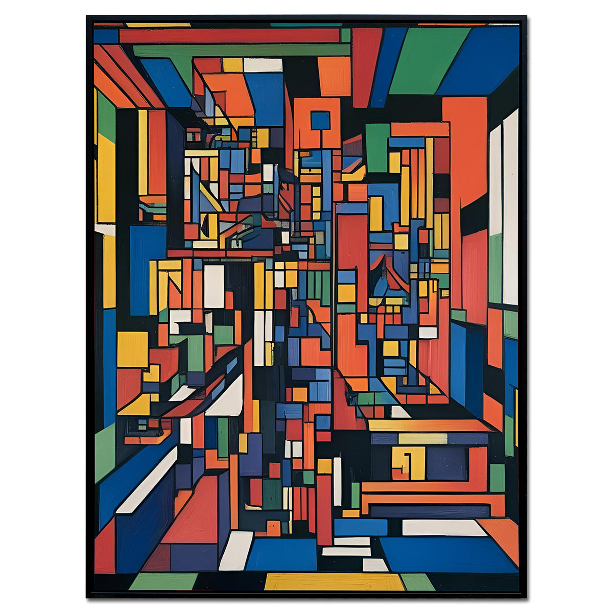 Urban Grid - Framed Wall Art (113cm x 85cm)