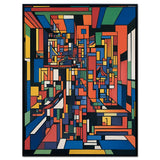 Urban Grid - Framed Wall Art (113cm x 85cm)
