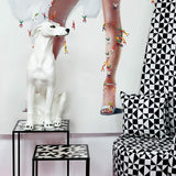 White Porcelain Greyhound Dog Statue - Boxer Ceramiche