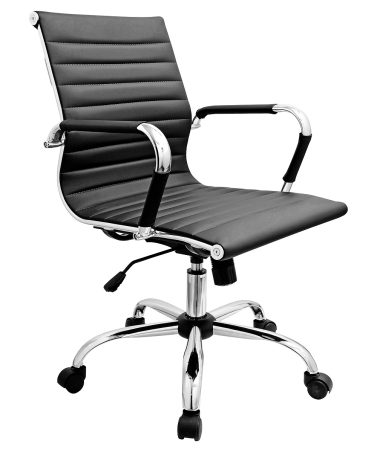 Eames style office chair in black