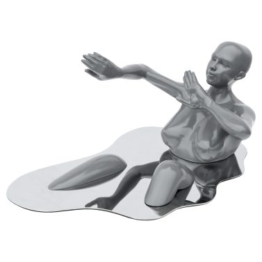 Bathing Lady Sculpture - Grey