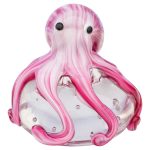Glass Pink Octopus - Front