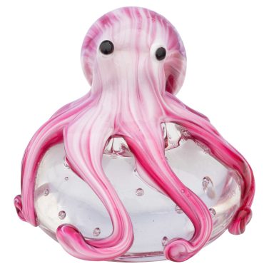 Glass Pink Octopus - Front