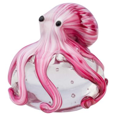 Glass Pink Octopus Bubble