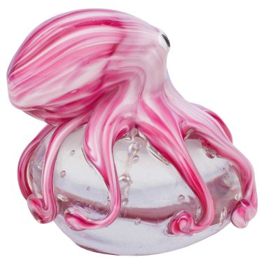 Glass Pink Octopus - Side