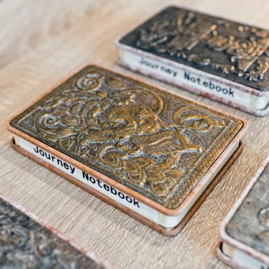 Journey Notebook close up in our Showroom
